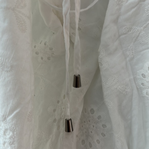 NEW White Beach Lacey Cotton Wear Romper - Bare back SIZE M - Picture 5 of 9